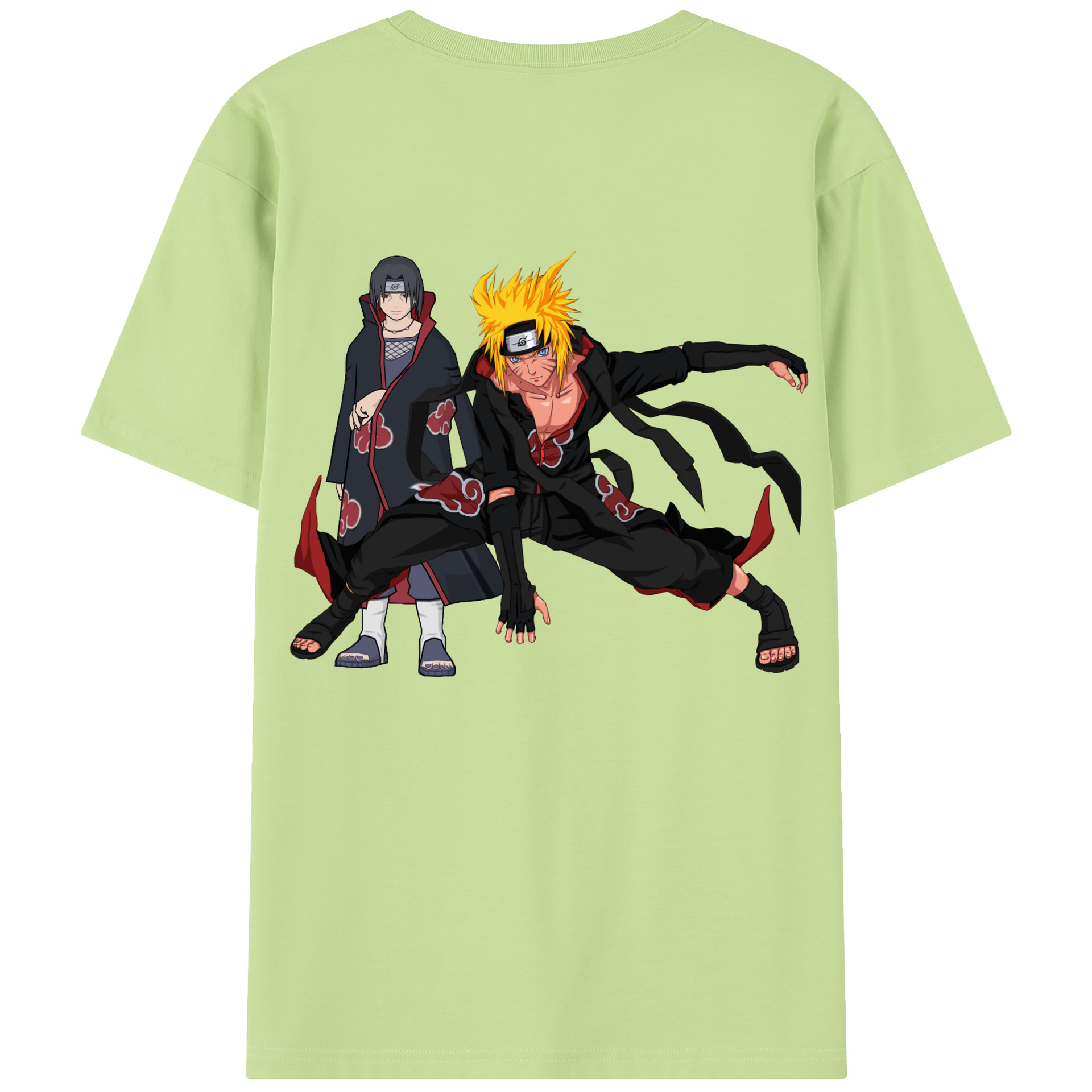 （画像用） NARUTO -ナルト- うずまき ナルト Uzumaki Naruto 綿100％半袖Tシャツ（背面プリント）